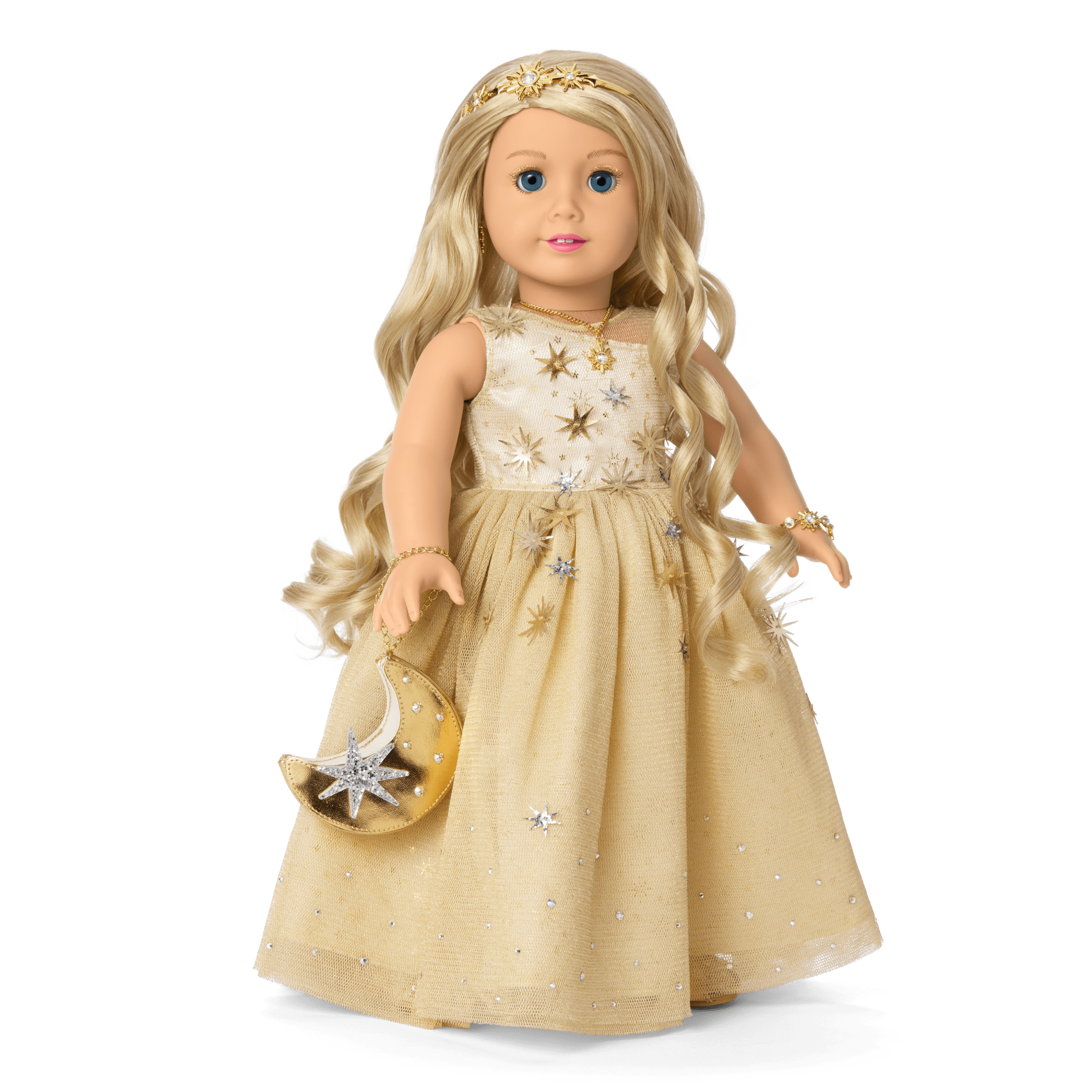 American Girl 2025 Glimmering Gold Holiday Collector Doll