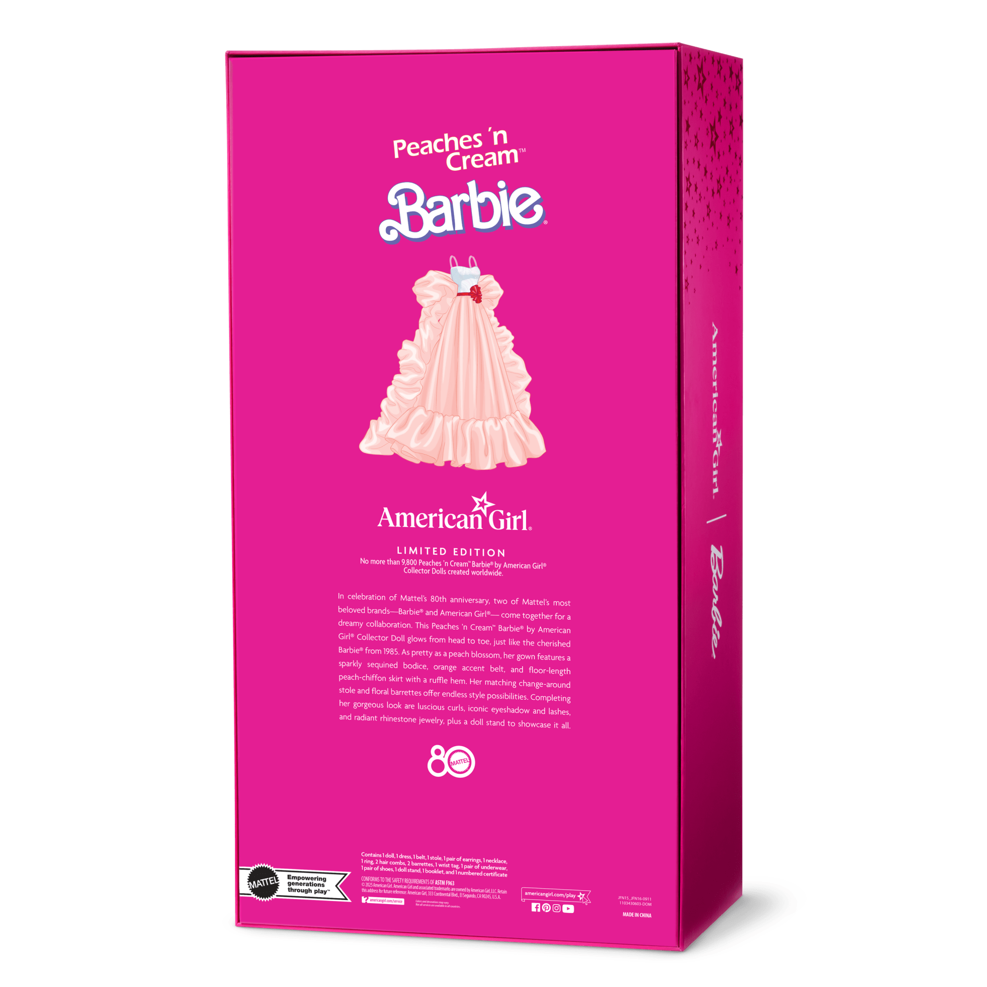 Peaches 'n Cream Barbie By American Girl Collector Doll - Image 19