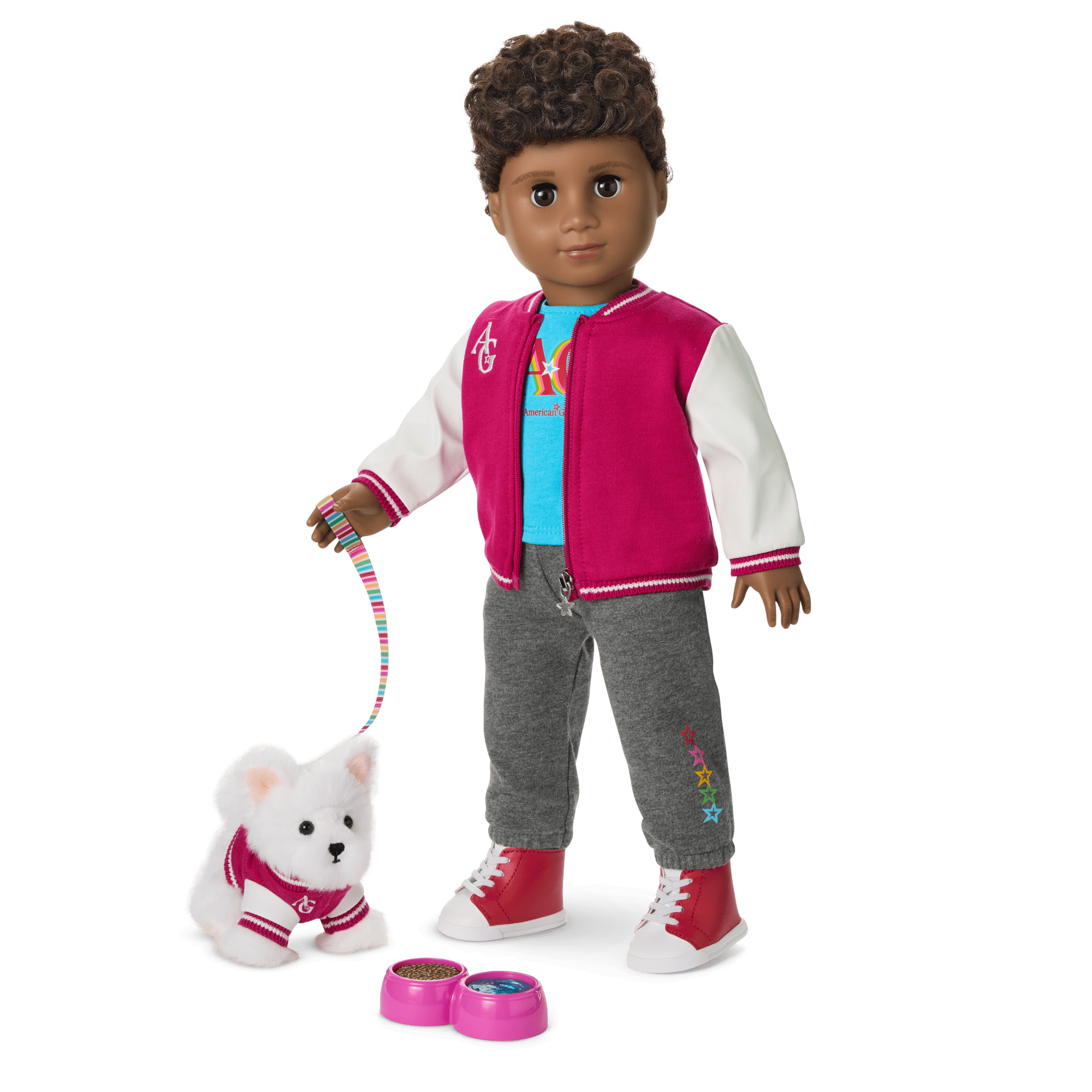Truly Me 18-Inch Doll #113, Puppy & Accessories Ag Star Squad Bundle