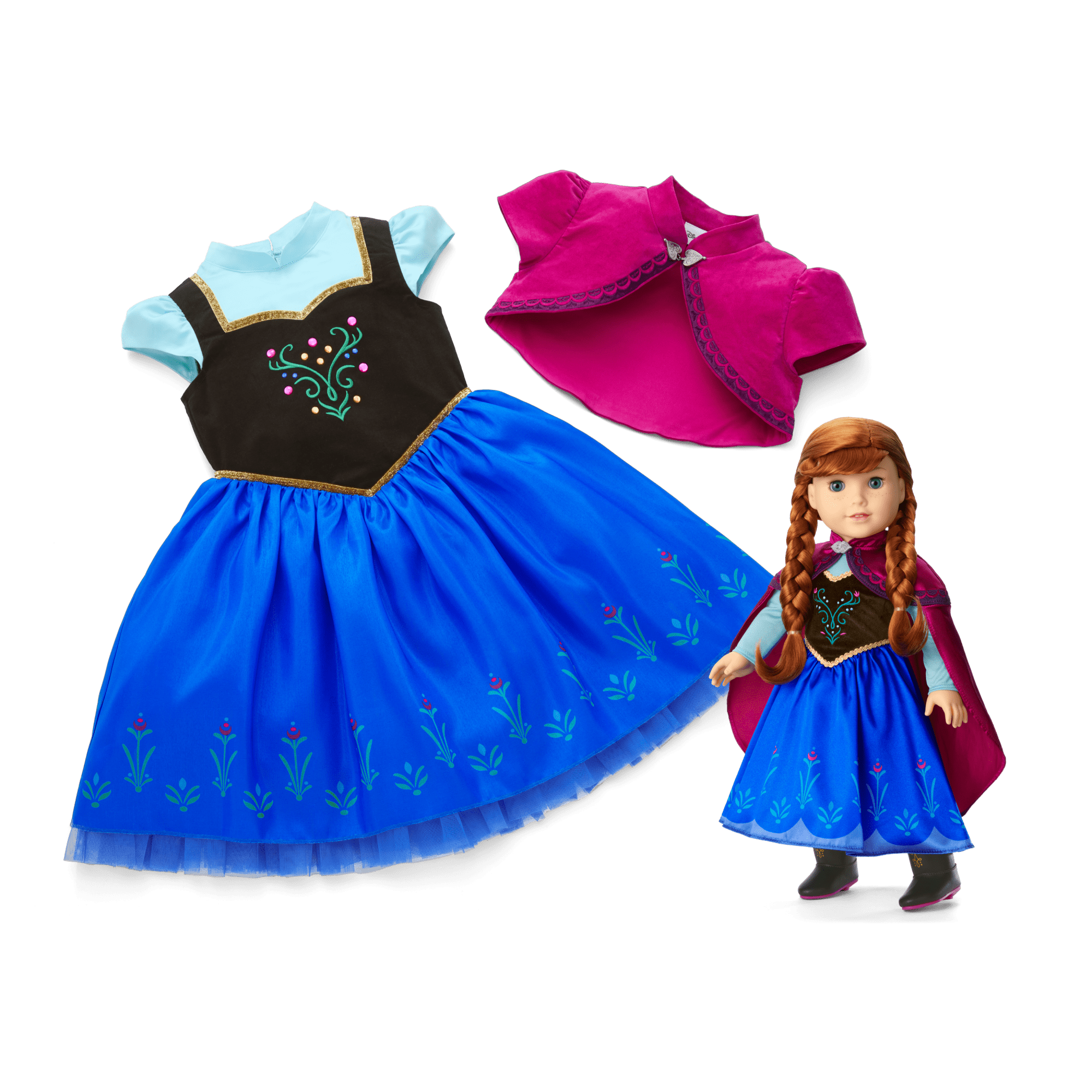 Disney Frozen Anna Doll & Matching Dress For Girls By American Girl - Image 2