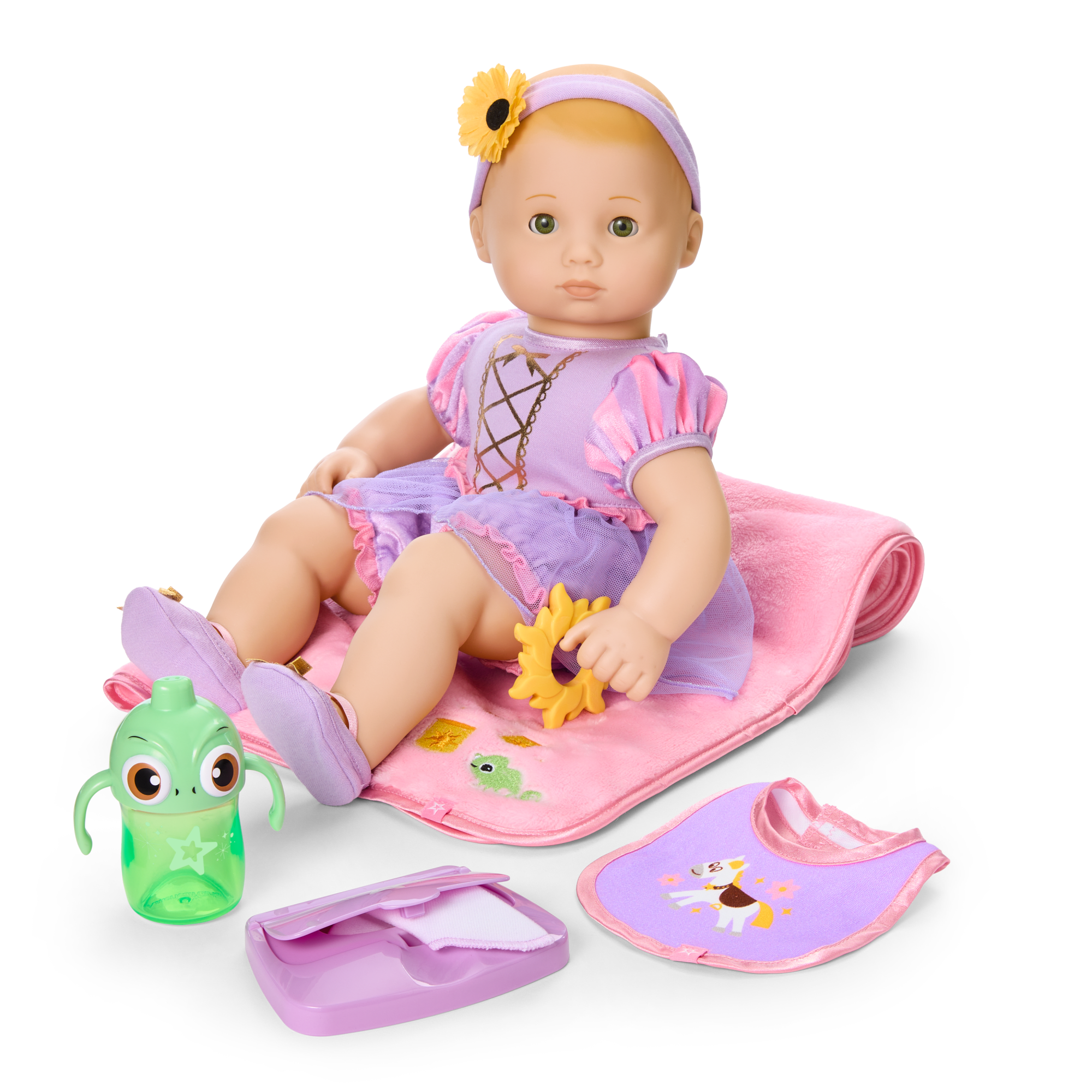 Disney Princess Rapunzel Cuddle & Care Set With Bitty Baby Doll By American Girl