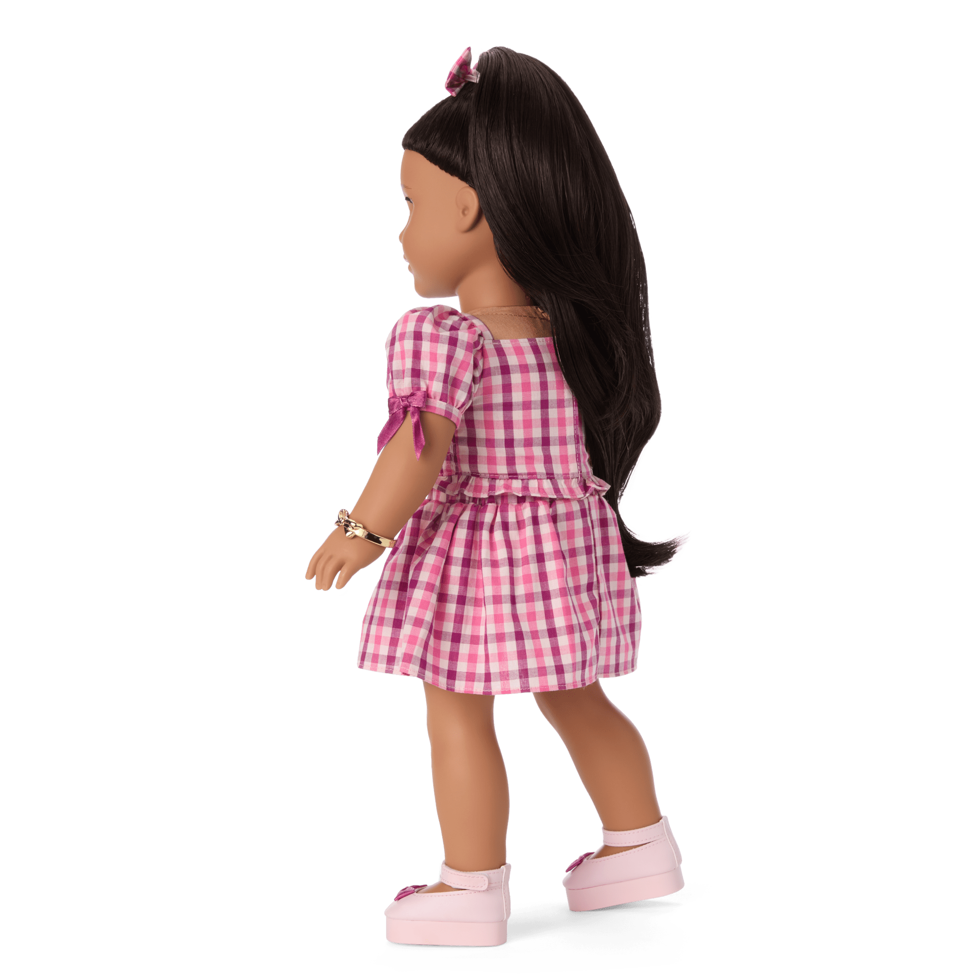 Raquel's Gingham Ruffle Outfit For Girls & 18-Inch Dolls + Raquel Doll (Girl Of The Year 2026) - Image 9