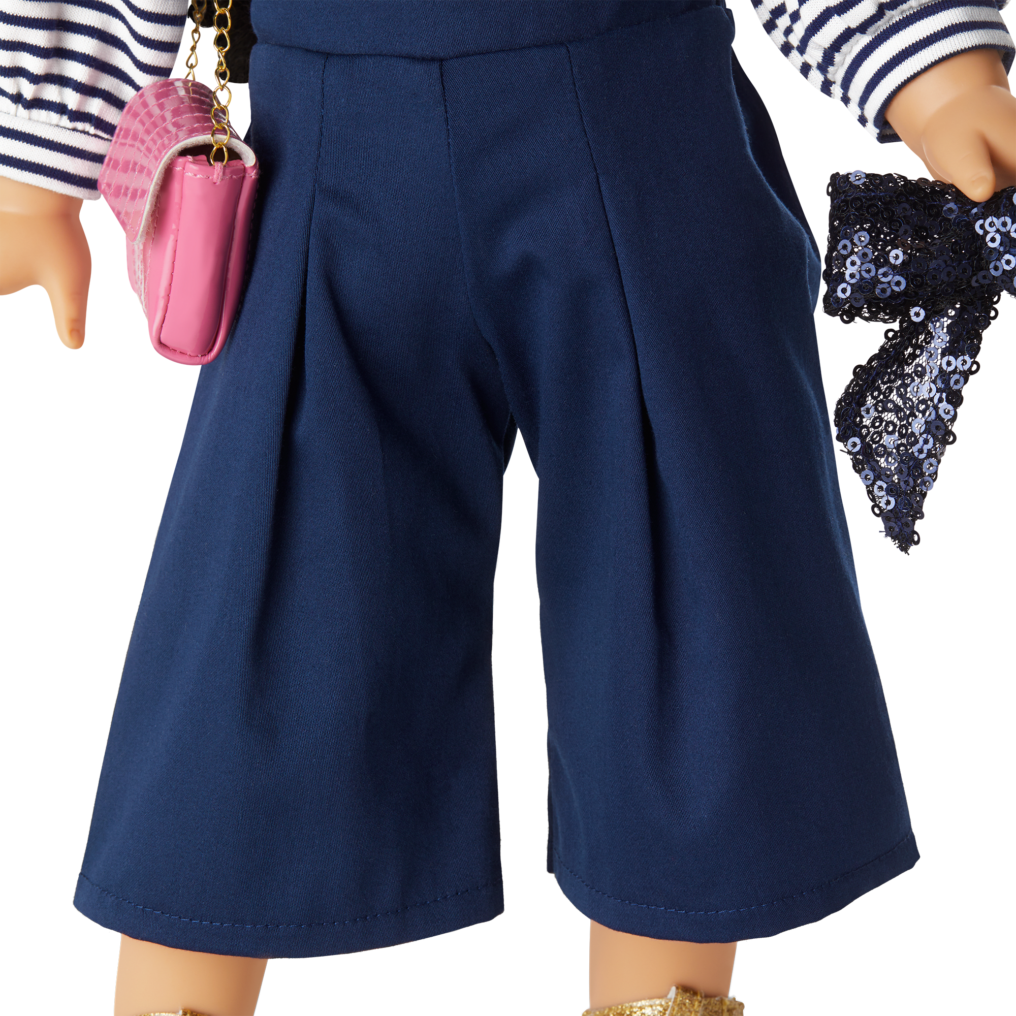 American Girl X Something Navy Stripes & Sparkle Shirt & Pants Set For 18-Inch Dolls - Image 5