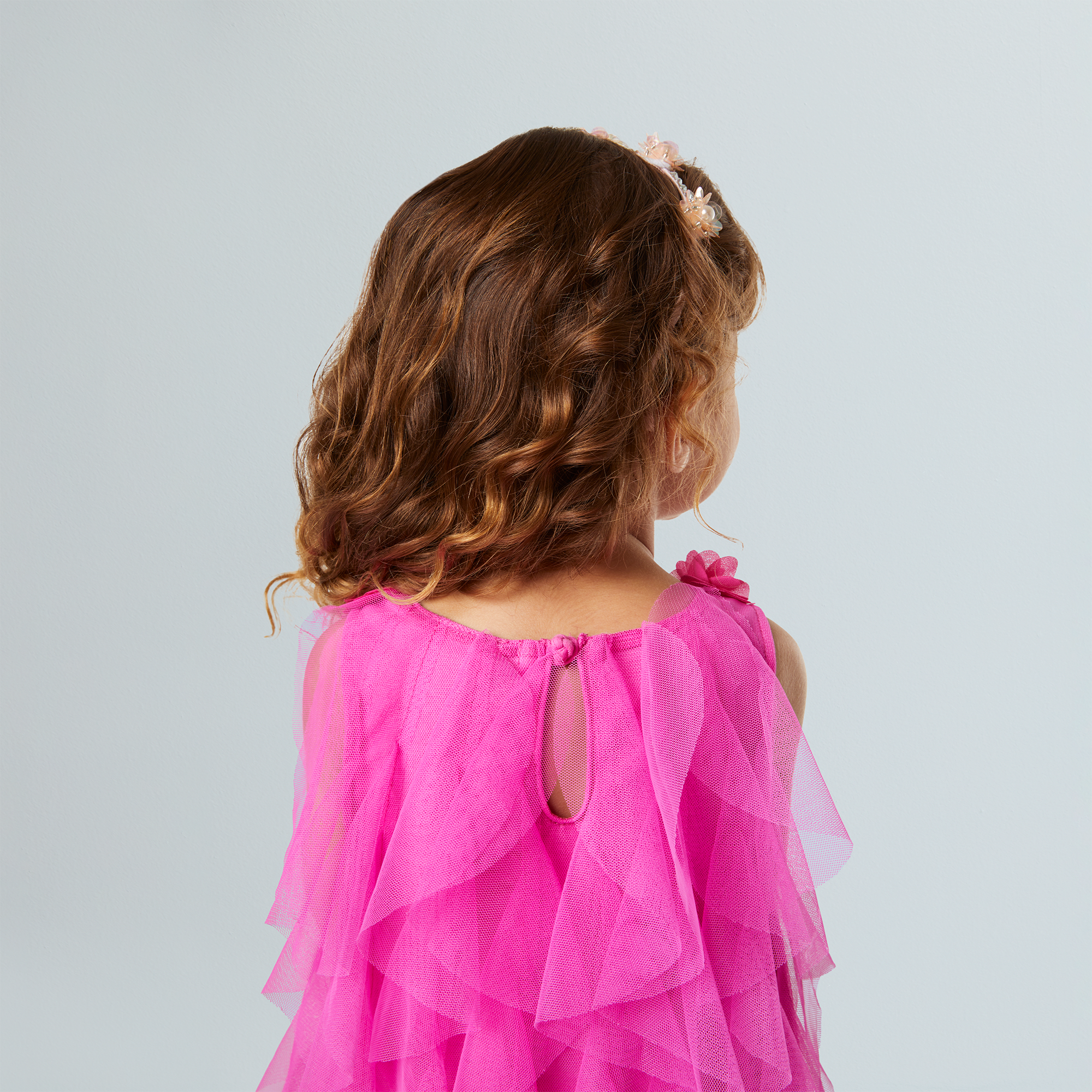 Party-Pink Birthday Dress For Little Girls (Bitty Baby) - Image 5