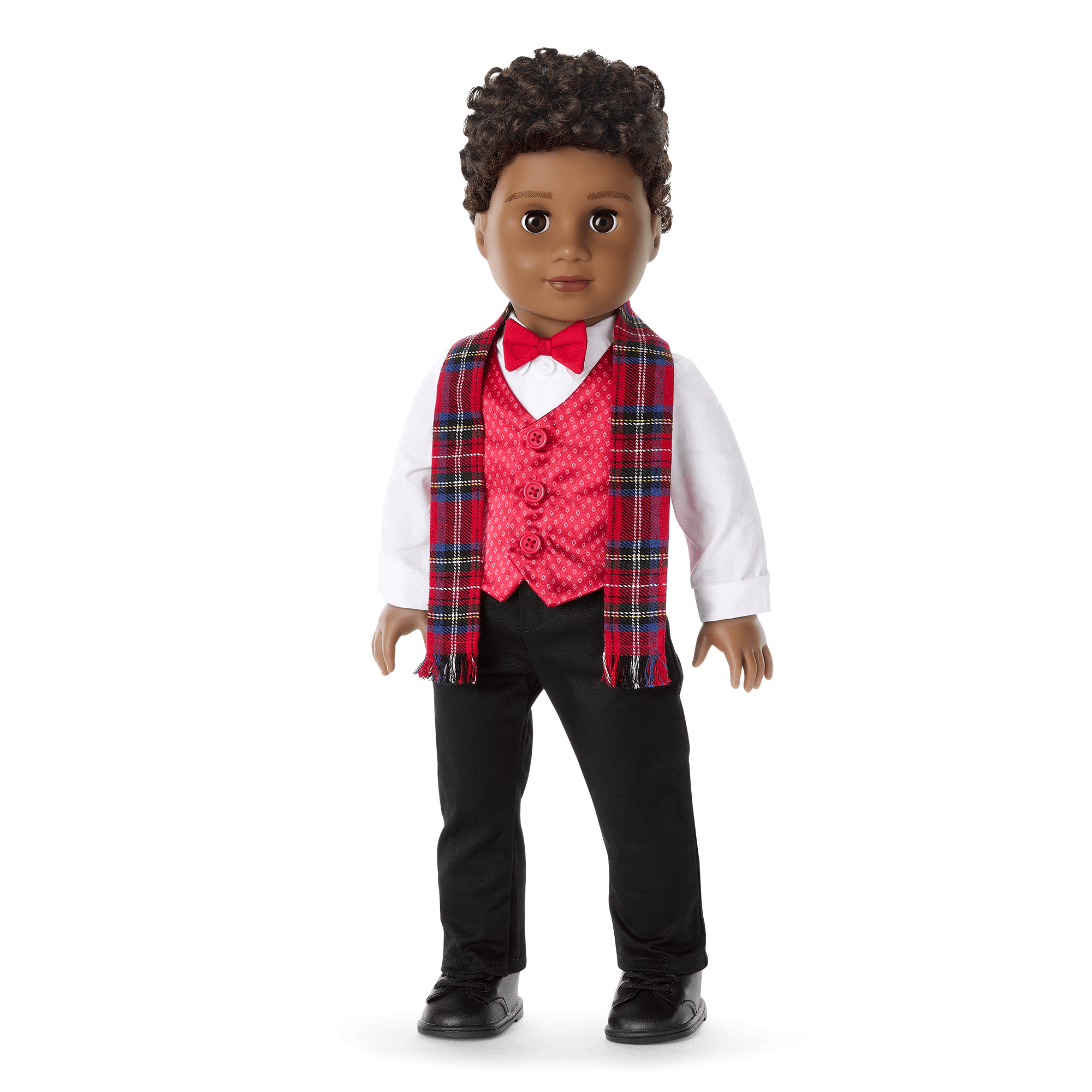 Pop Of Plaid Holiday Outfit For 18-Inch Dolls - Image 2