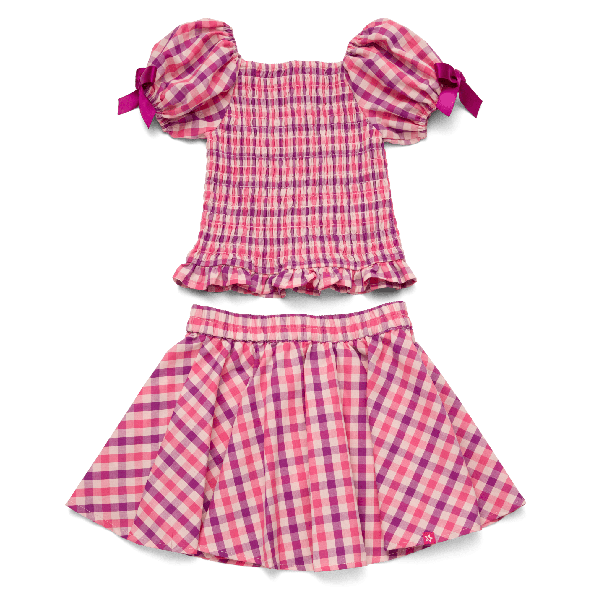 Raquel's Gingham Ruffle Outfit For Girls & 18-Inch Dolls + Raquel Doll (Girl Of The Year 2026) - Image 7