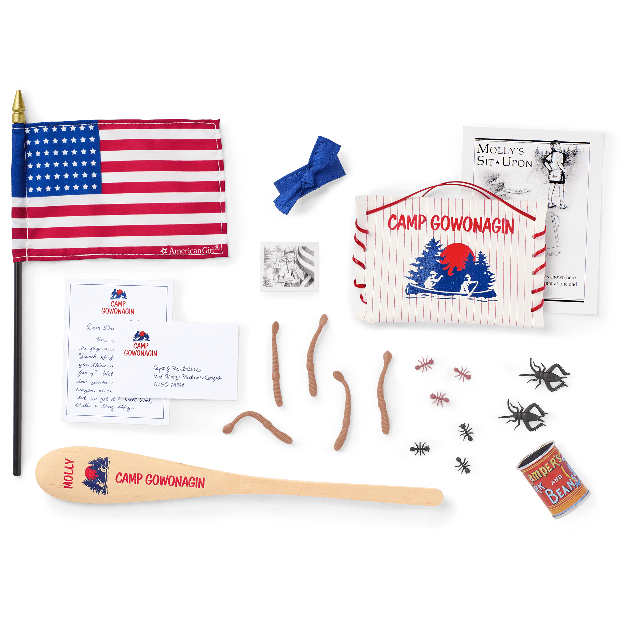 Molly's Camp Gowonagin Accessories For 18-Inch Dolls