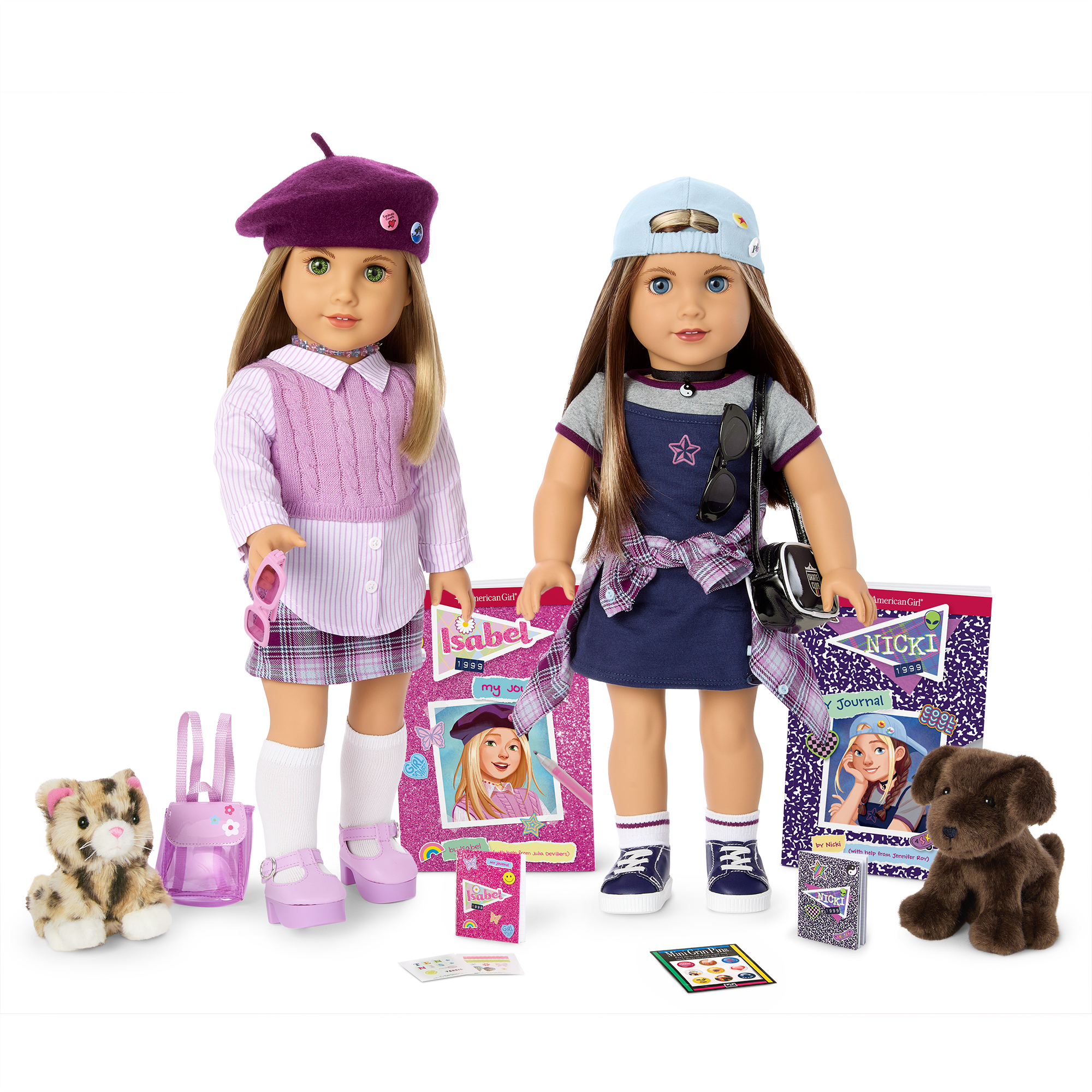 90S Twins Isabel & Nicki Gift Set (Historical Characters)