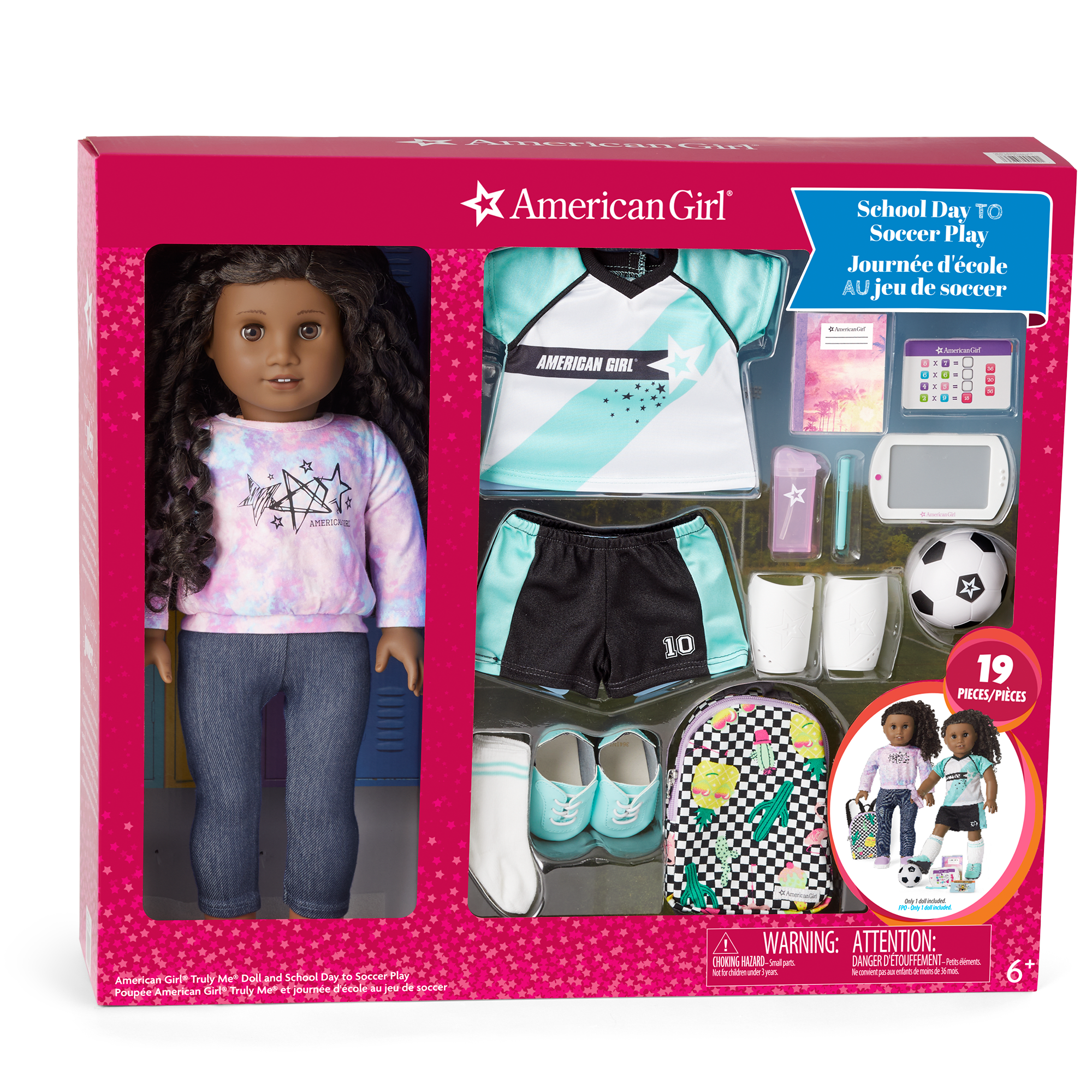 American Girl Truly Me Doll #67 And School Day To Soccer Play Set - Image 5