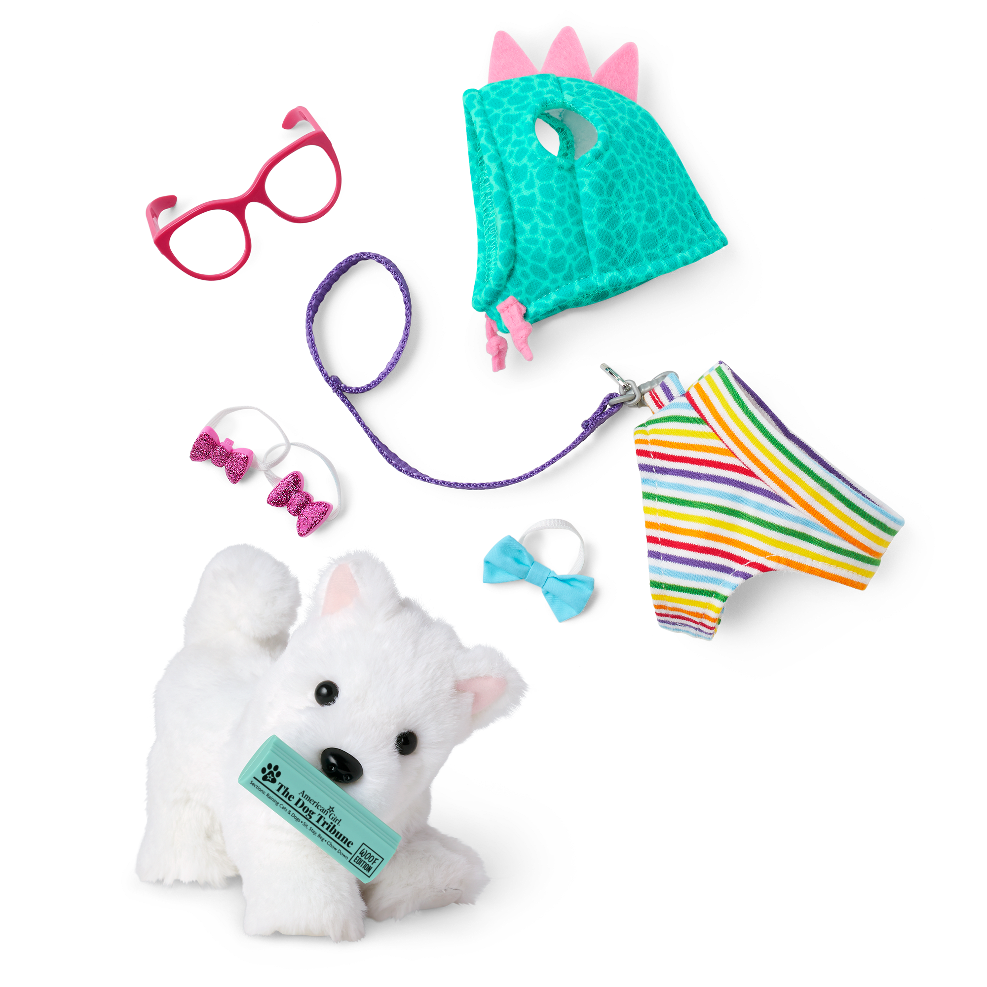 Coconut Chip Dog For 18-Inch Dolls & Fancy Pet Fashion Accessories