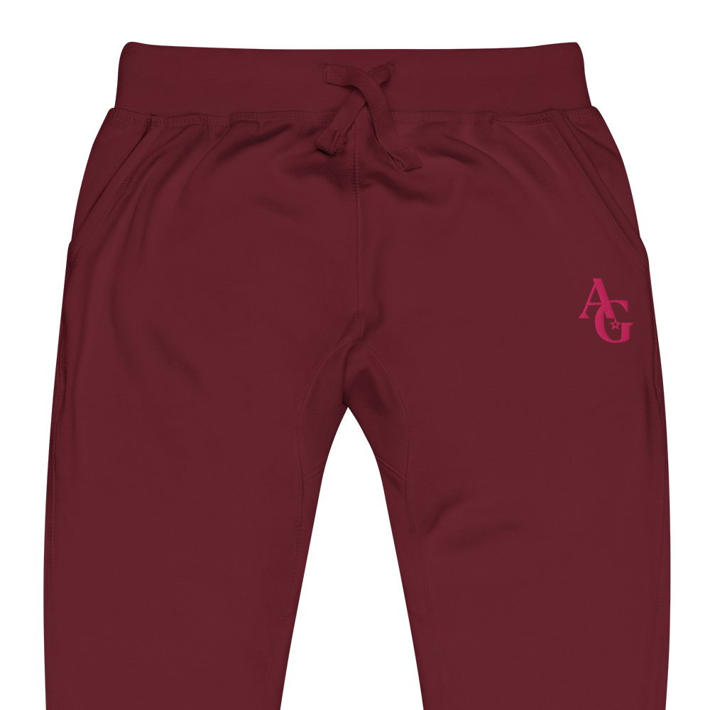 American Girl Burgundy Fleece Sweatpants For Adults - Image 3