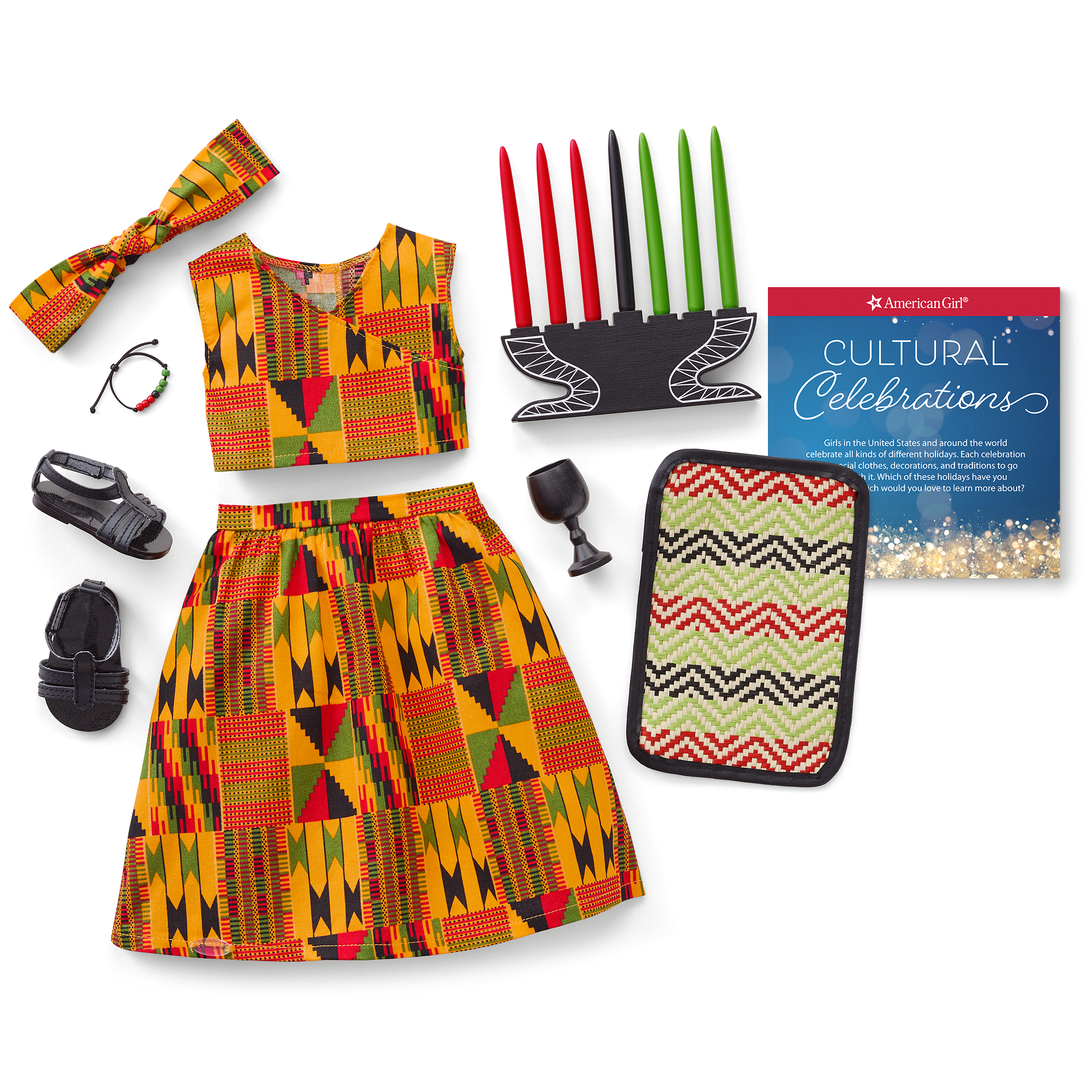 Kwanzaa Celebration Outfit For 18-Inch Dolls